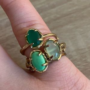 Kendra Scott Stackable Rings Green